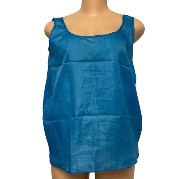 Mexican Blue Knit Embroidered Shirt Blouse Top with Camisole 2 Piece Set Size M - Picture 7 of 16